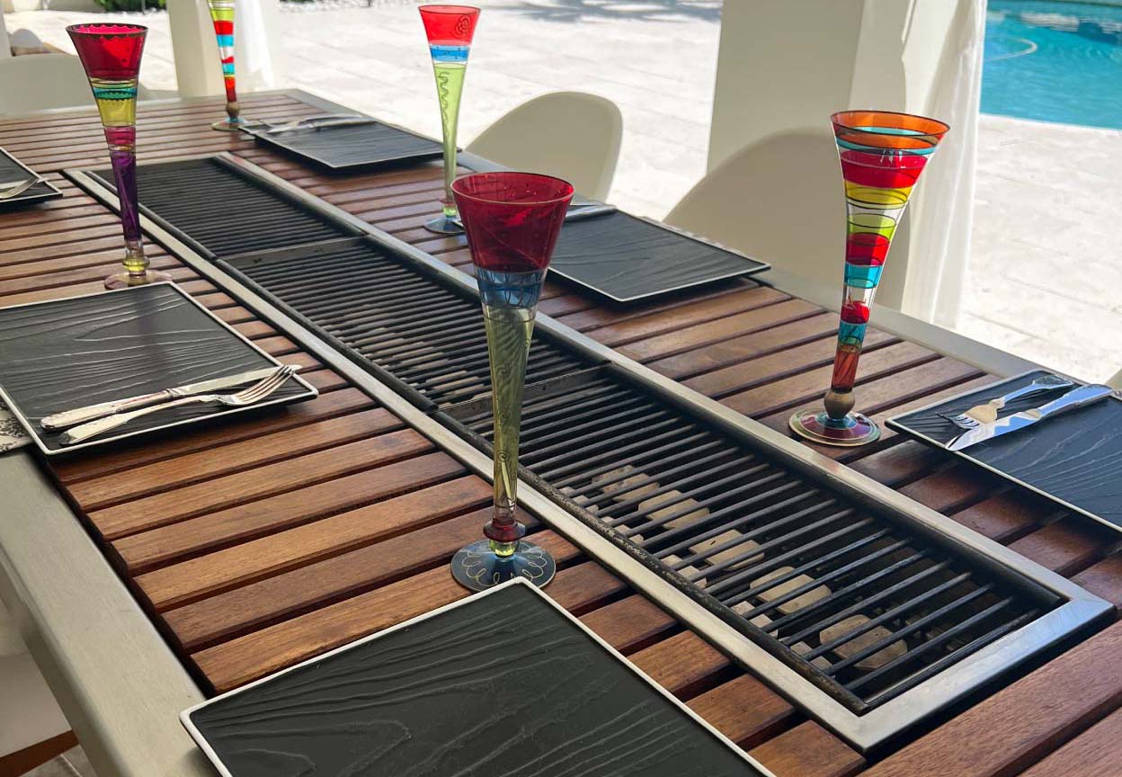 Japanese teppanyaki grill