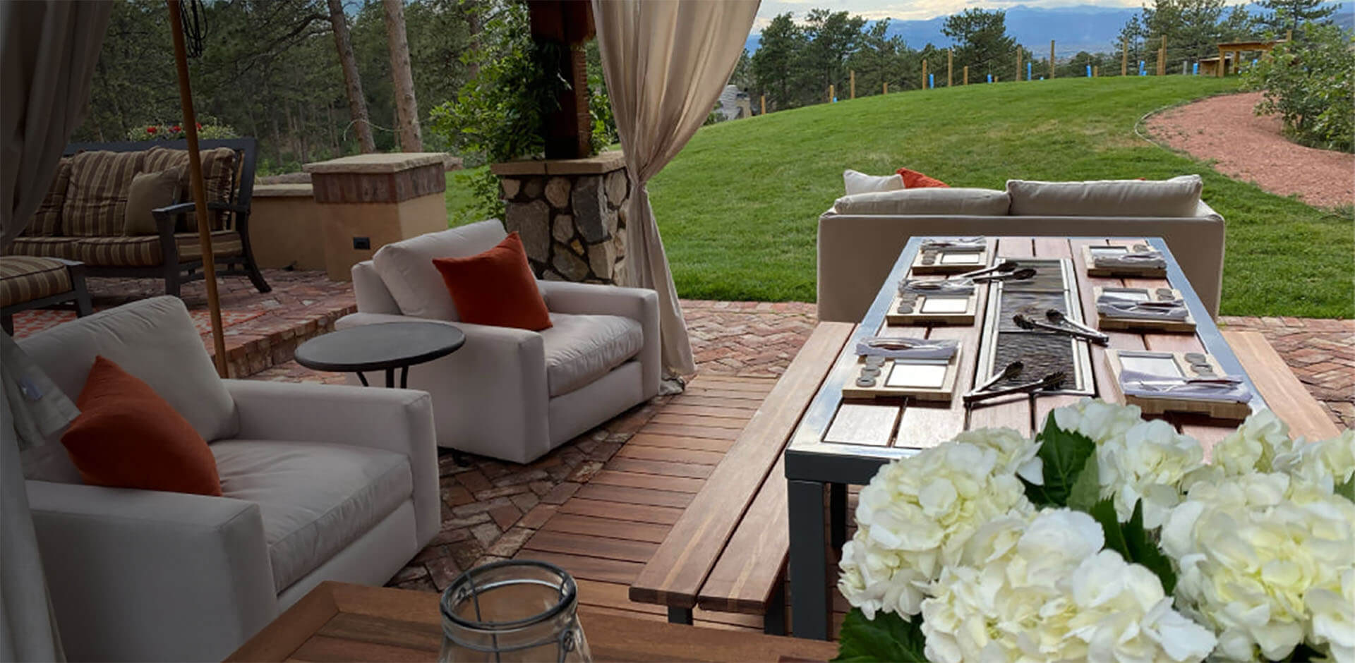 Best Outdoor patio with furniture, table