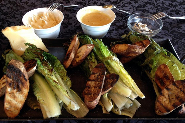 Smoky Grilled Romaine with Creamy Caesar – Steven Raichlen’s Twist