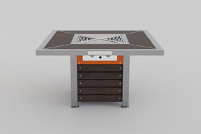stainless steel bbq table